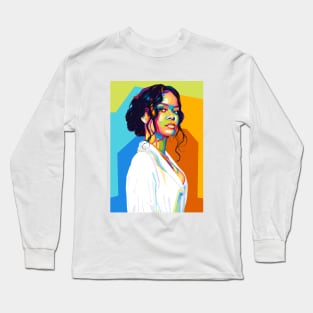 Rihanna Wpap pop art Long Sleeve T-Shirt